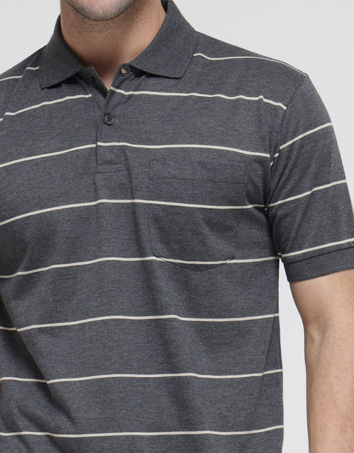 Anyday Classic Stripe Polo Shirt Men
