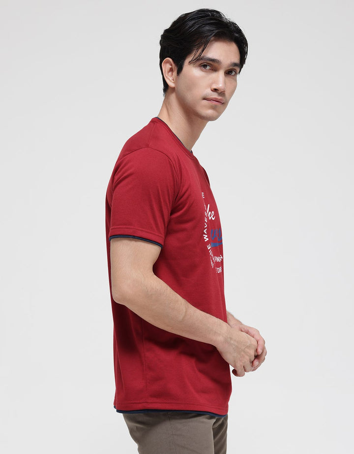 Anyday The Waves Graphic Print Kaos Pria