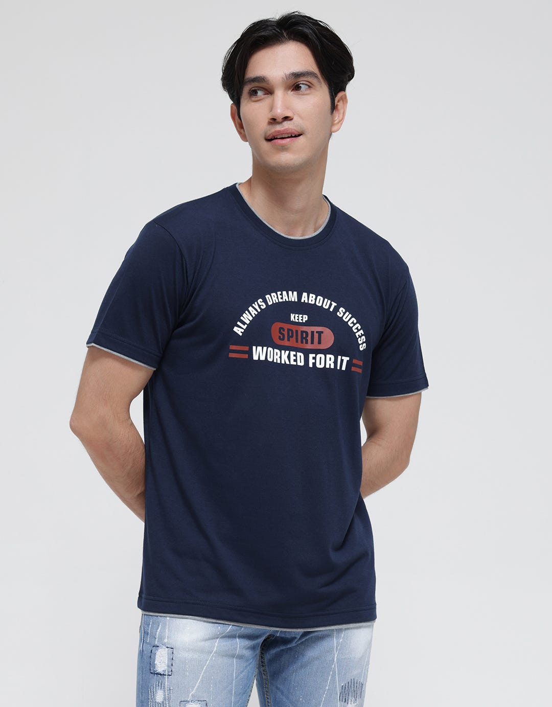 Anyday Keep Spirit Print Men's T-Shirt