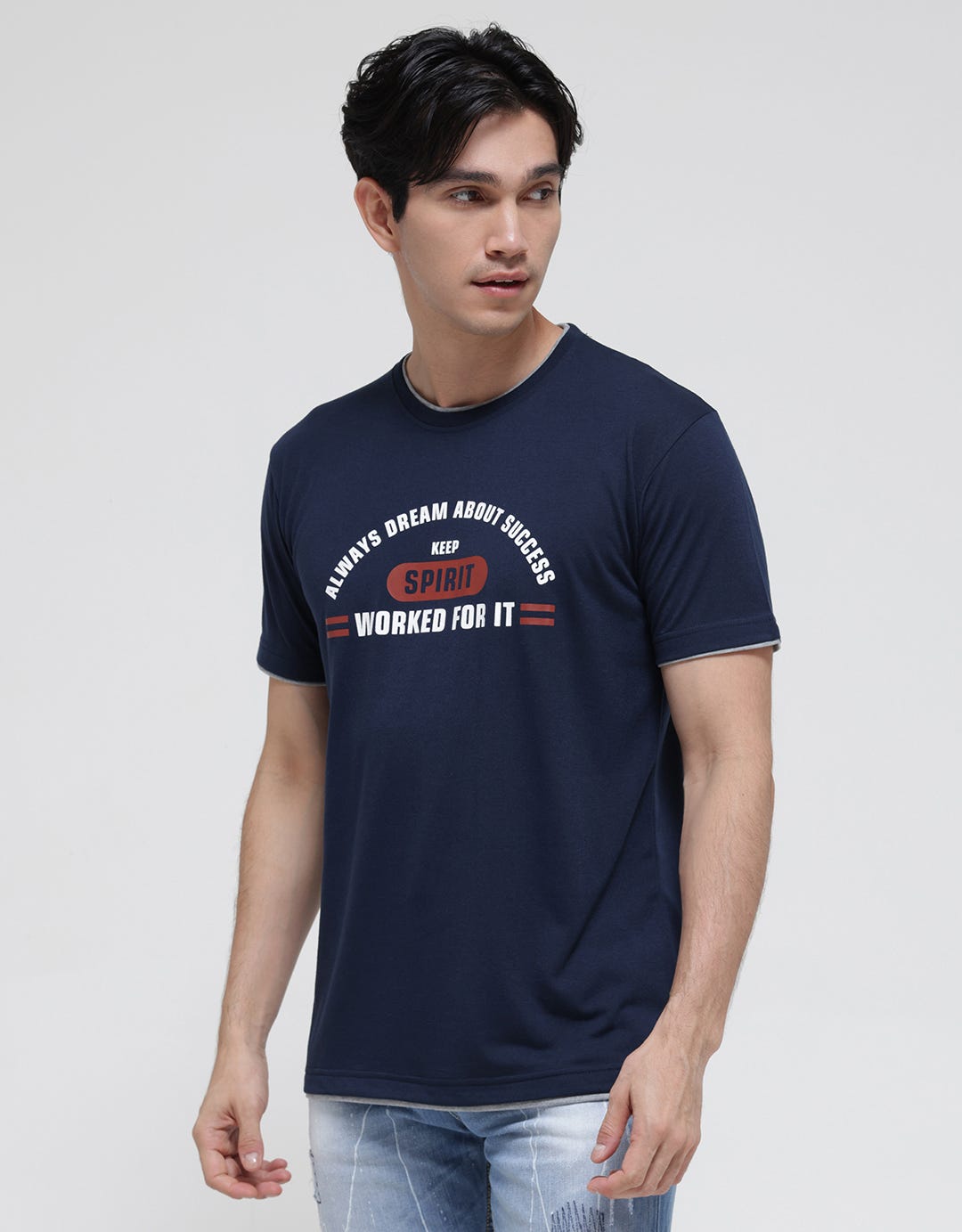 Anyday Keep Spirit Print Men's T-Shirt