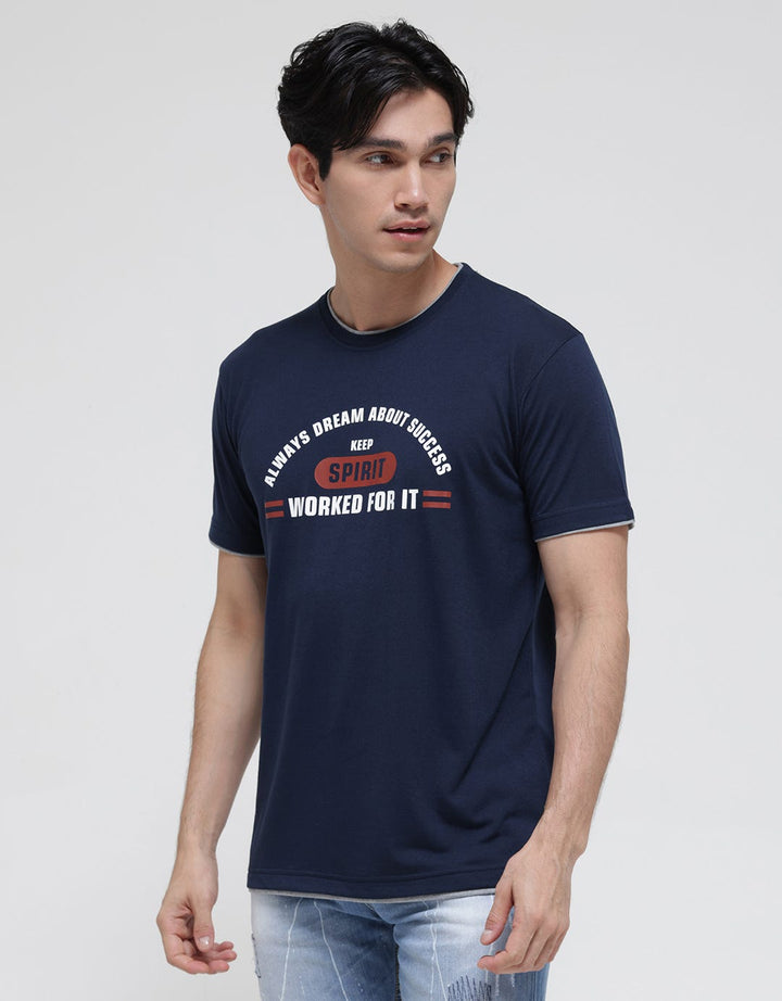 Anyday Keep Spirit Print Men's T-Shirt