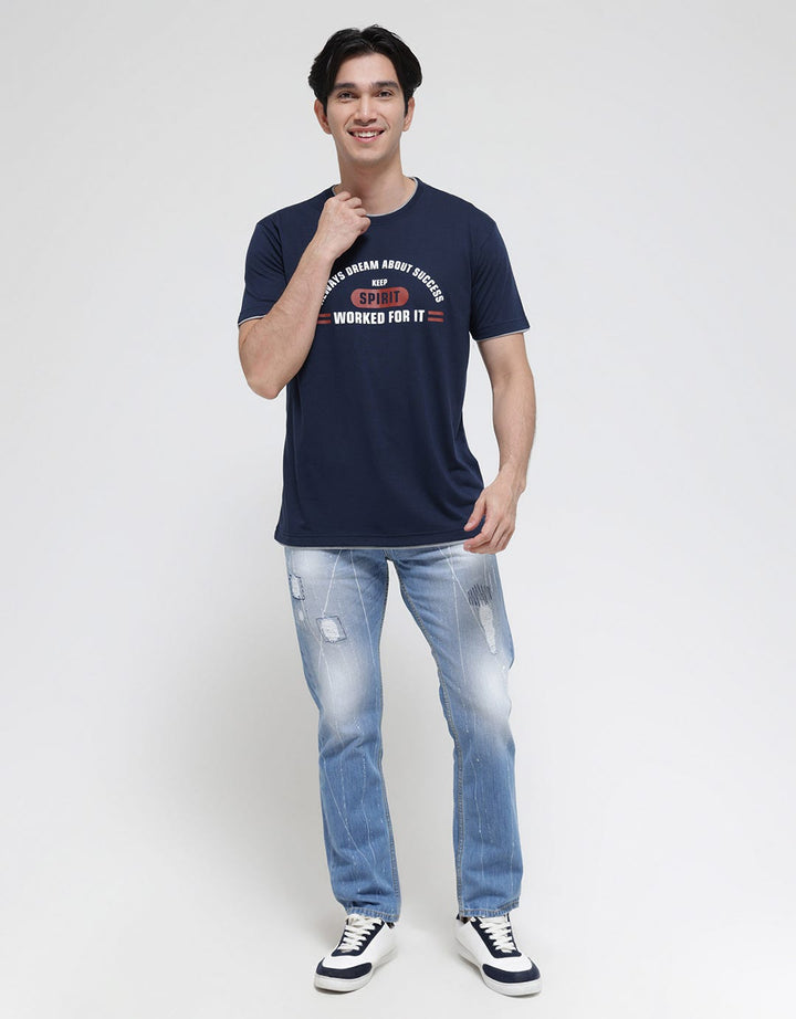 Anyday Keep Spirit Print Men's T-Shirt