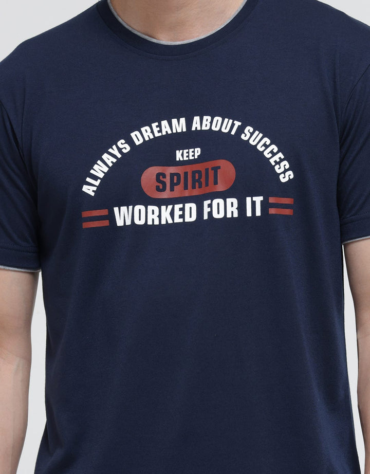 Anyday Keep Spirit Print Men's T-Shirt