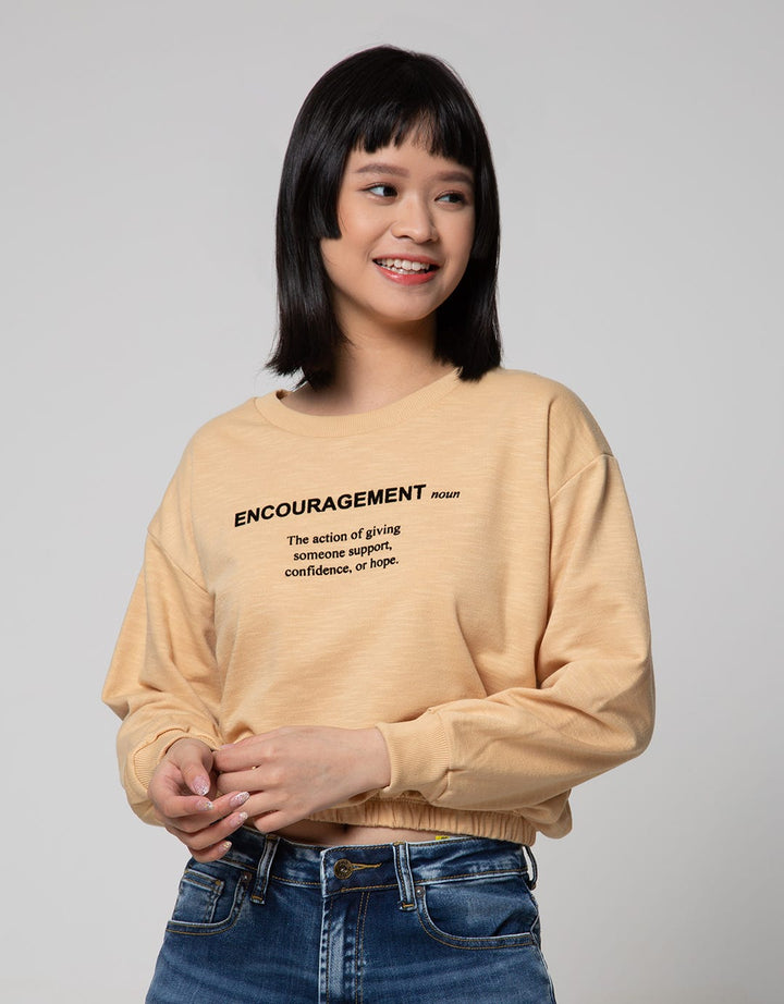 Nevada Sweatshirt Solid Encouragement Noun