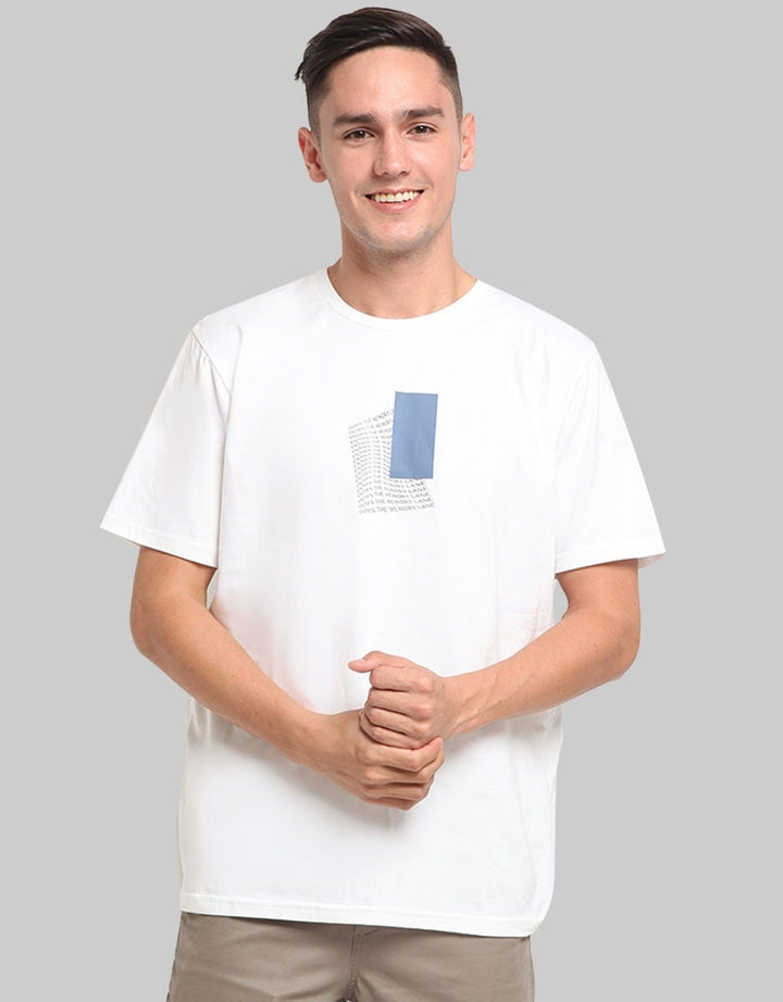 Larusso Kaos Oblong Detail Print
