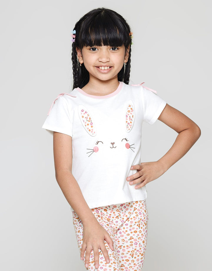 Little M Bunny Ruffle Kaos Anak Perempuan