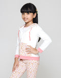Little M Jacket Hoody Aplikasi With Pocket Print