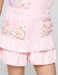 Little M Mini Skirt Skort Ruffle 2 Printed Ribbon