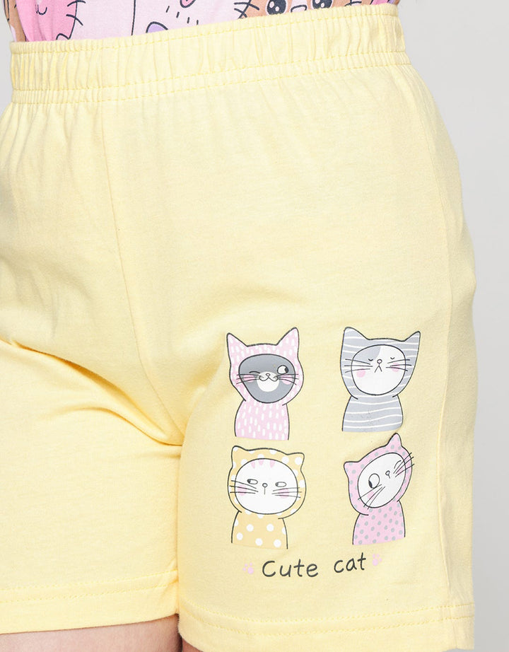 Little M Short Pants Cute 4 Cats