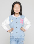 Little M Varsity Embro Jaket Anak Perempuan