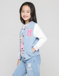 Little M Varsity Embro Jaket Anak Perempuan