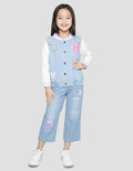 Little M Varsity Embro Jaket Anak Perempuan