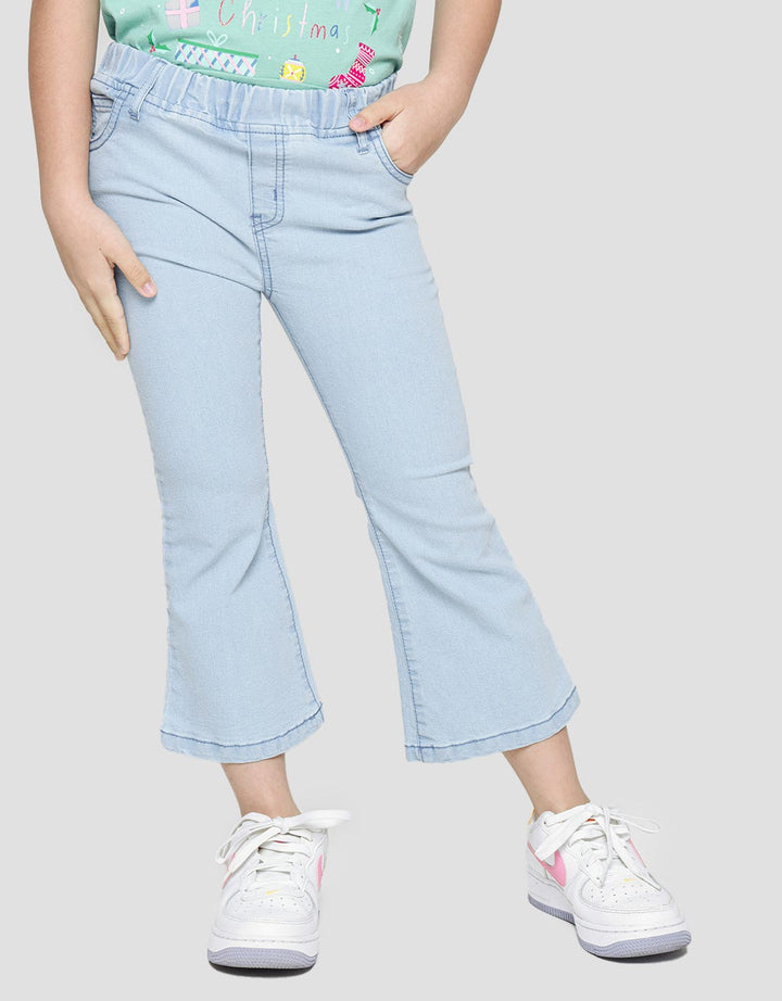 Little M Denim Long Pants Flare Cut