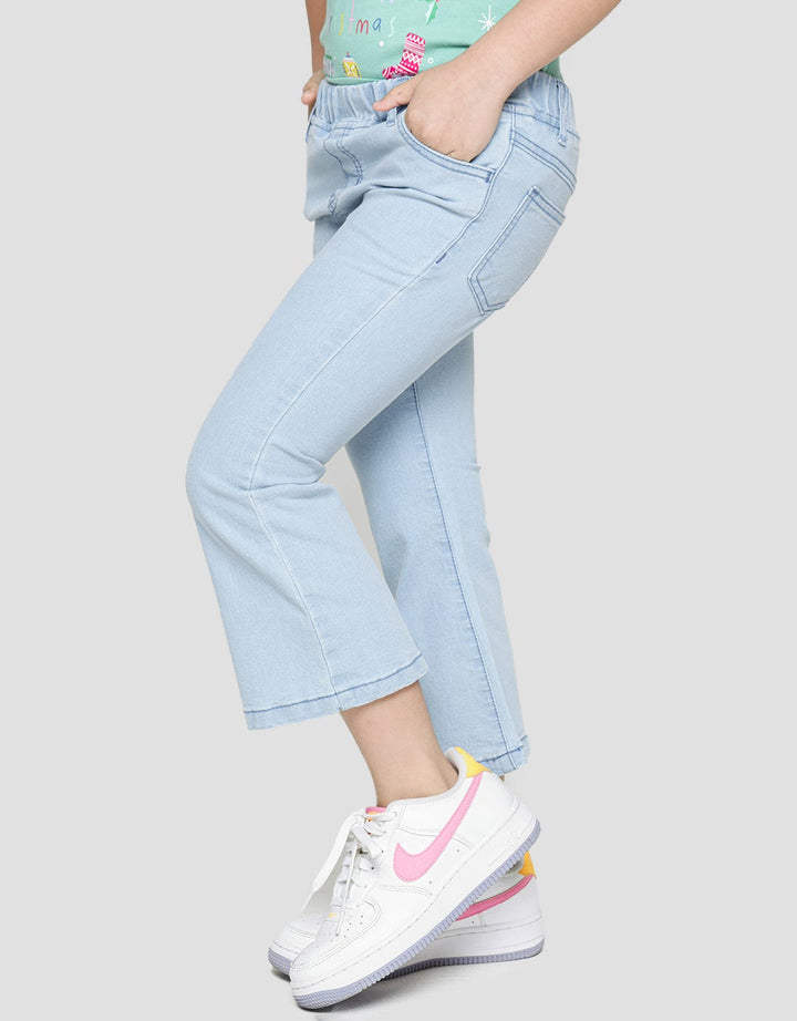 Little M Denim Long Pants Flare Cut