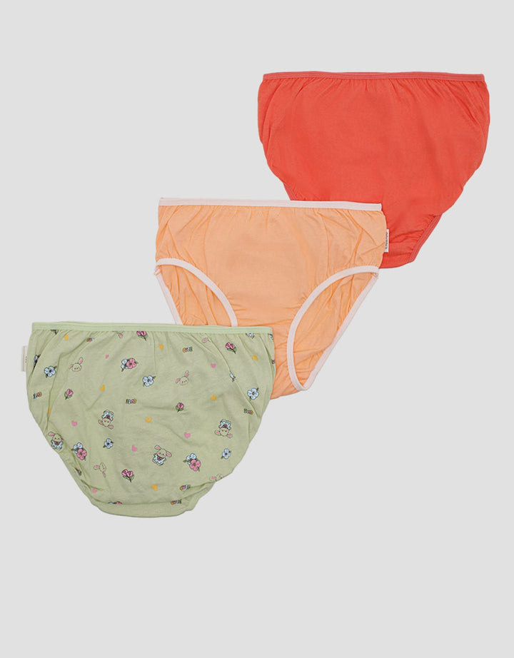 Kidz Too Cd Brief Pack Of 3 Bunny Hello Cute