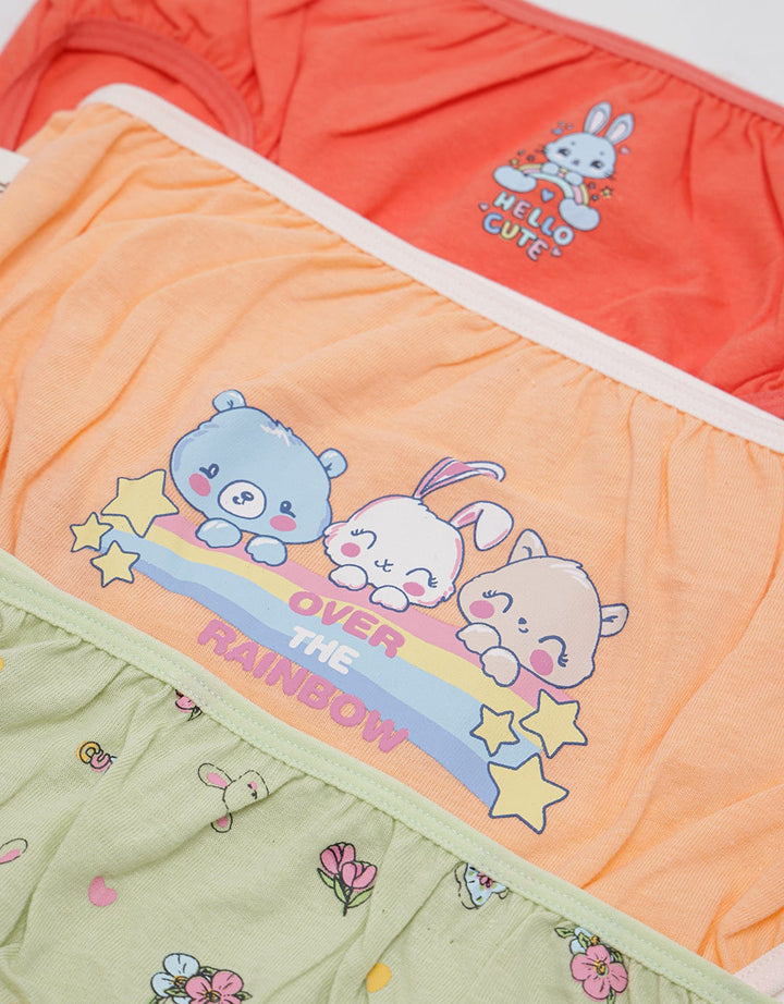 Kidz Too Cd Brief Pack Of 3 Bunny Hello Cute