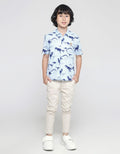 Little M Long Pants Woven Stretch Pinggang Kancing