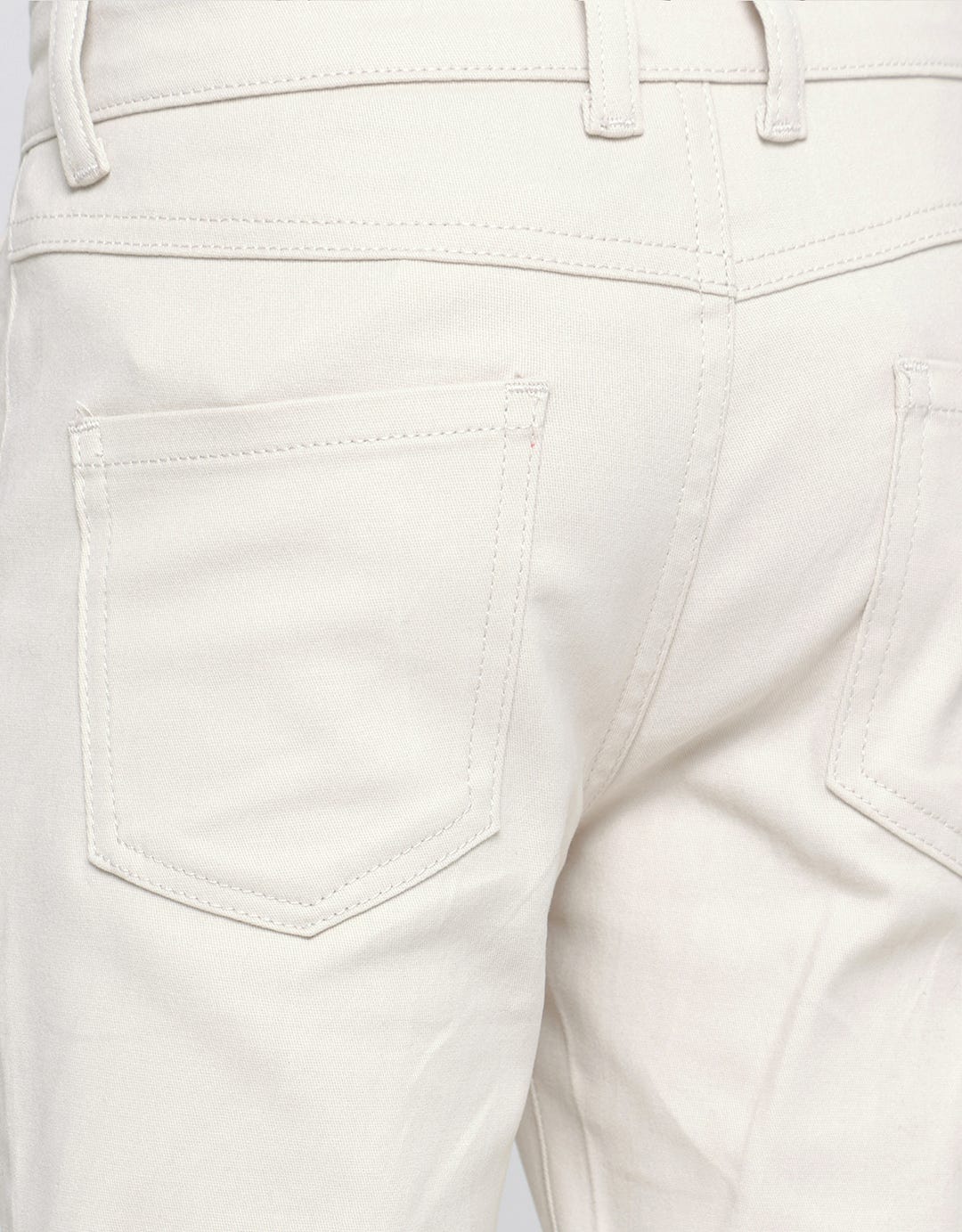 Little M Long Pants Woven Stretch Button Waist