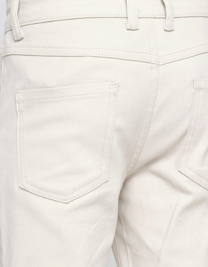 Little M Long Pants Woven Stretch Button Waist