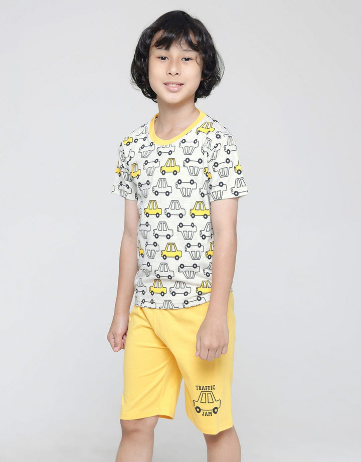 Little M Set T-Shirt Print Car