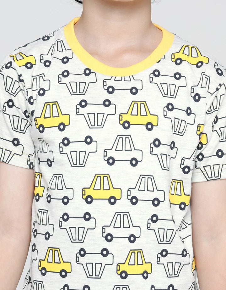 Little M Set T-Shirt Print Car