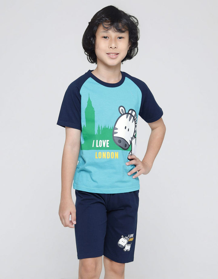 Little M Set Raglan Zebra