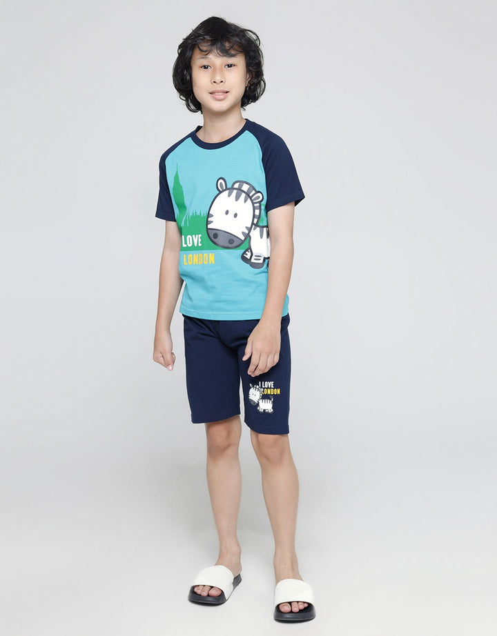 Little M Set Raglan Zebra