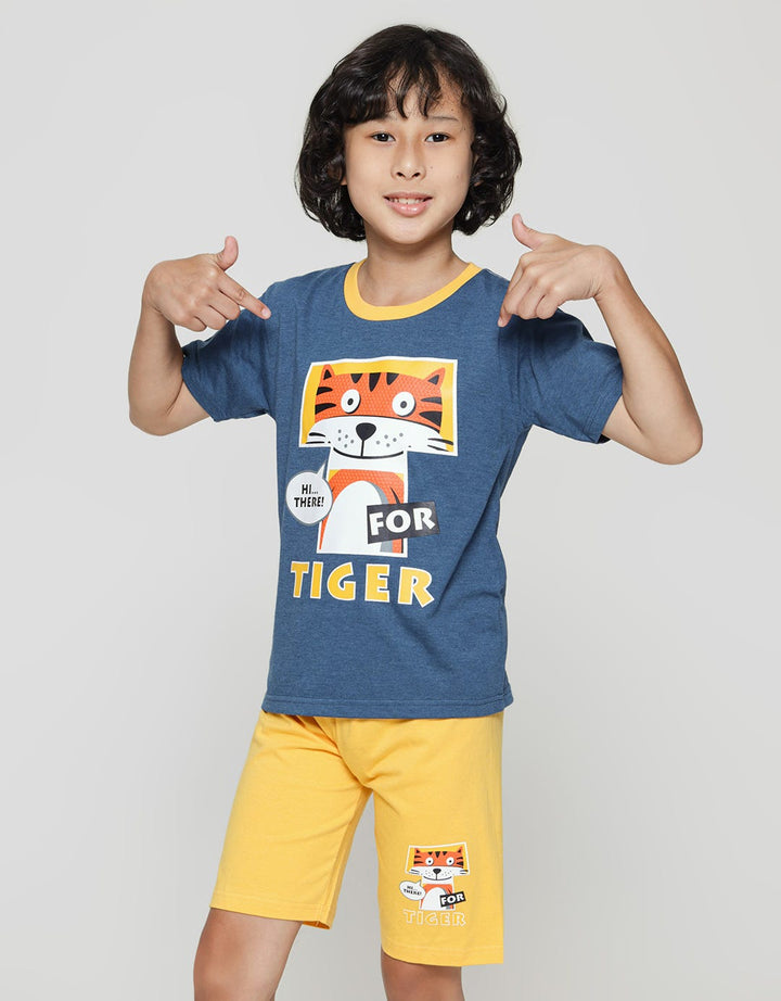 Little M Tiger Print Set Pakaian Anak Laki-laki