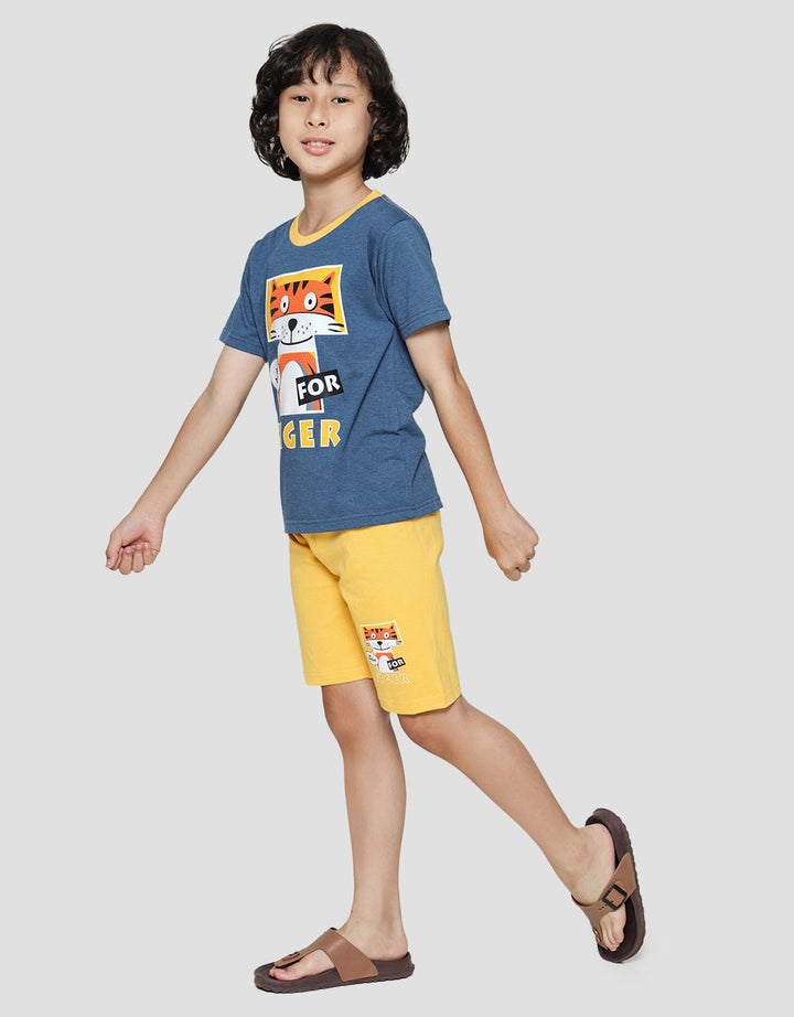 Little M Tiger Print Set Pakaian Anak Laki-laki