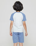 Little M Elephant Raglan Set Pakaian Anak Laki-laki