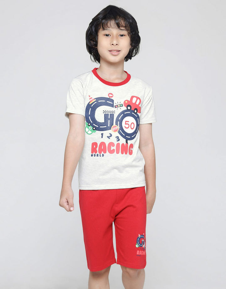 Little M Go Racing T-Shirt Set
