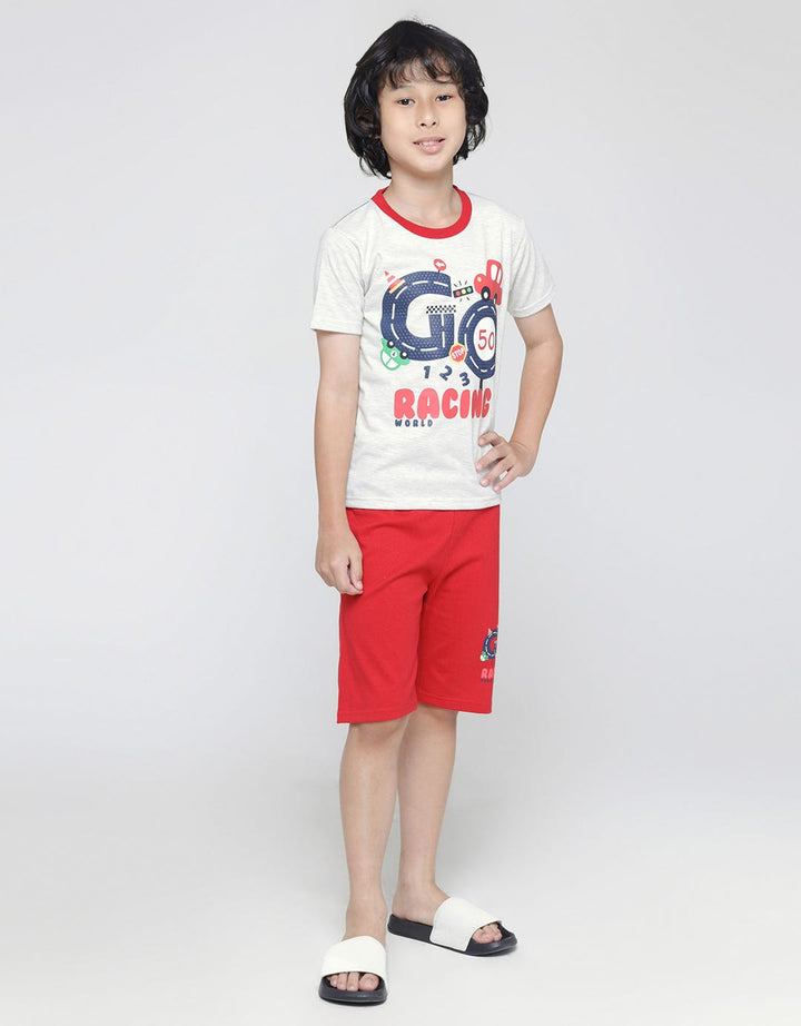 Little M Go Racing T-Shirt Set