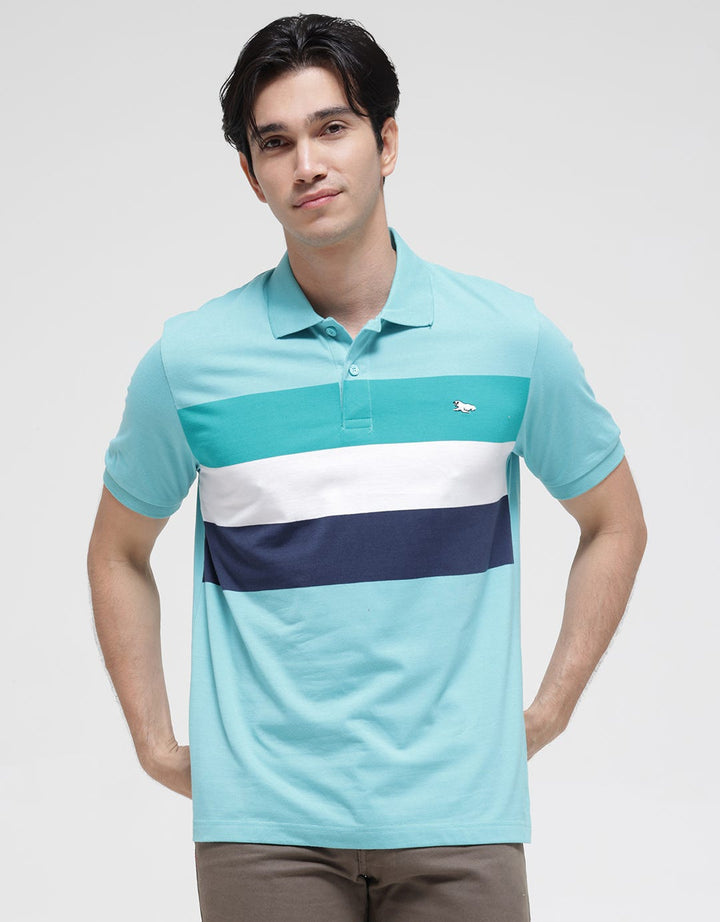 Walrus Stripes Series Polo Shirt Pria