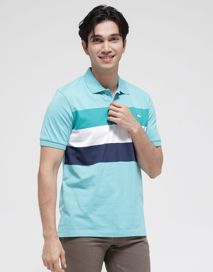 Walrus Stripes Series Polo Shirt Pria