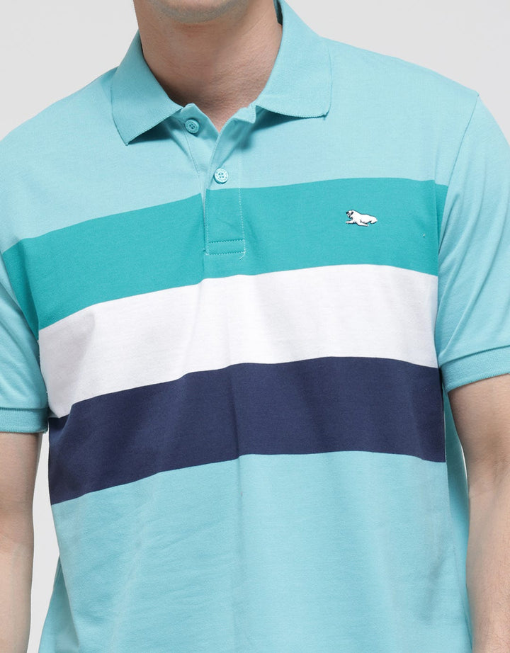 Walrus Stripes Series Polo Shirt Pria