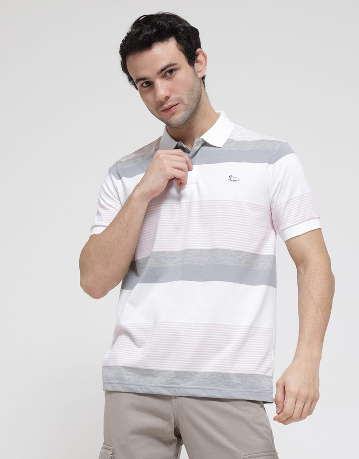 Walrus Color Block Kaos Polo Shirt Pria