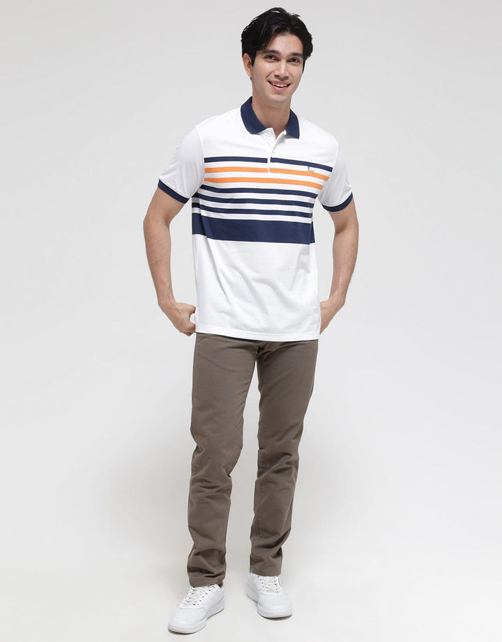 Walrus Stripes Style Polo Shirt Pria