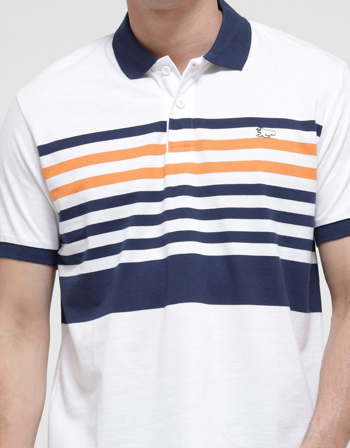 Walrus Stripes Style Polo Shirt Pria