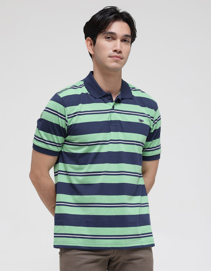 Walrus Color Block Polo Shirt Pria