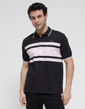 Walrus Stripe Accent Kaos Polo Shirt Pria
