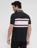 Walrus Stripe Accent Kaos Polo Shirt Pria