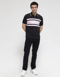Walrus Stripe Accent Kaos Polo Shirt Pria