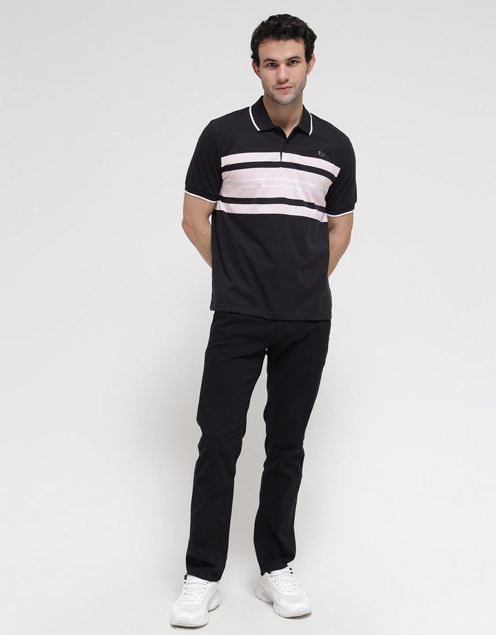 Walrus Stripe Accent Kaos Polo Shirt Pria