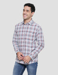 Cardinal Casual Check Style Men's Long Shirt