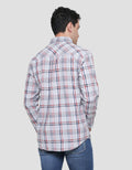 Cardinal Casual Check Style Men's Long Shirt