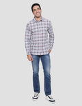 Cardinal Casual Check Style Men's Long Shirt