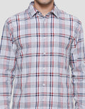 Cardinal Casual Check Style Men's Long Shirt