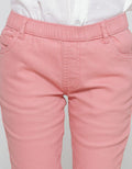 Little M Long Pants Jegging Stretch Woven Bordir Lutut Kelinci