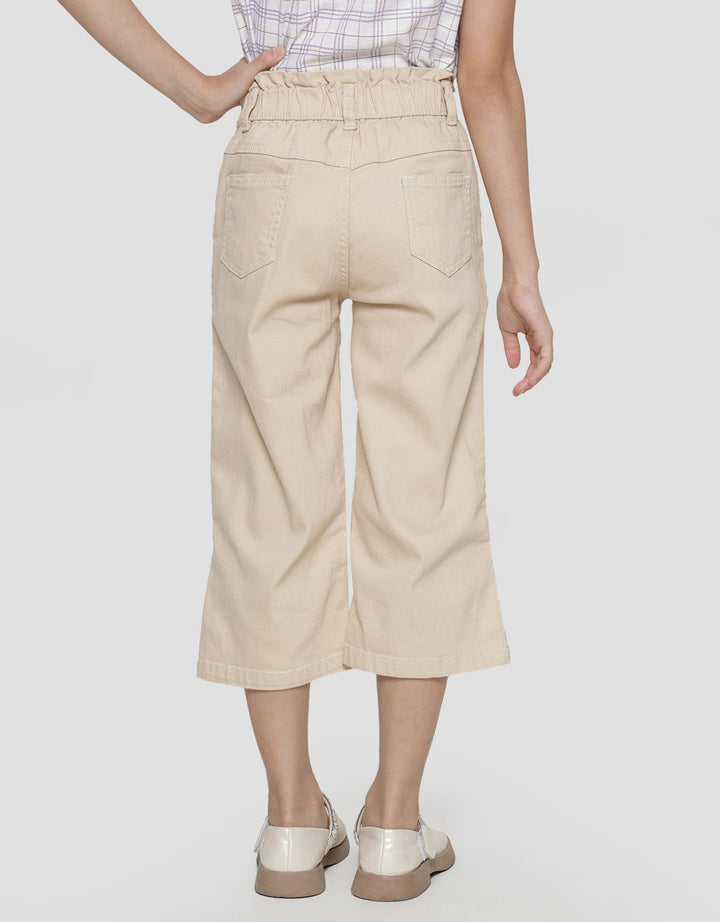 Little M Crinkle Waist Girls Long Pants