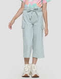 Little M Texture Cargo With Belt Celana Kulot Anak Perempuan